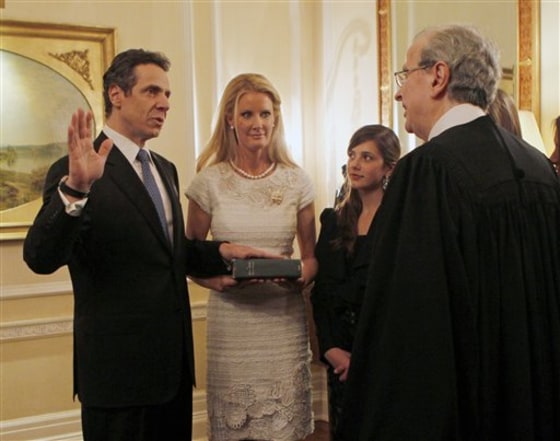 Andrew Cuomo, Jonathan Lippman, Sandra Lee, Michael Cuomo